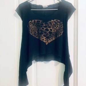 [URBAN BEHAVIOUR] Cheetah Heart Top